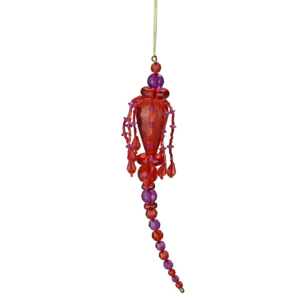 Dachshund Christmas Holiday Fringe Ornament Red /& White Checker Sweater NEW